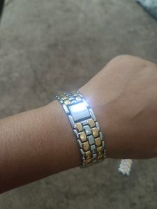 HMT Silver Snake Chain Watch