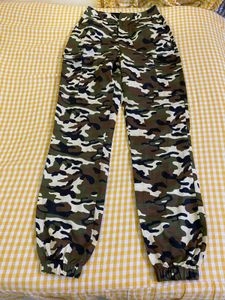 Camo Print Joggers Waist 28
