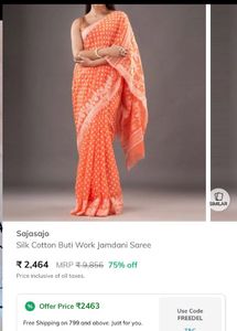 2 Designer Cotton Sarees Combo