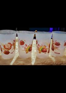 COMBO OF 2, FRUIT PEELER N 4 PIECE GLASS SET