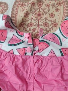 Cute Watermelon Print Dress