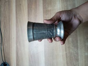German pewter cup or shot glass