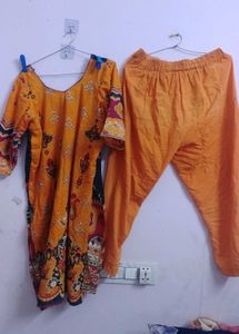 kurthi set,cotton,too used