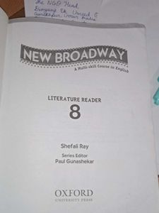 New Broadway English Literature Of Class 8