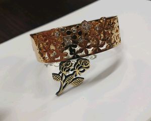 Antitarnish chunky gold bracelet