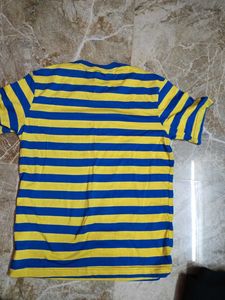 Striped Blue &amp; Yellow Tee