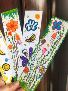 Hand drawn Nature Bookmarks 🌸☘️