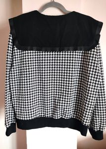 Korean Style Collared Sweatshirt