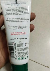 Biotique Face Glow Advanced Brightening Cream