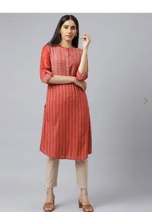 Rust Striped Kurti