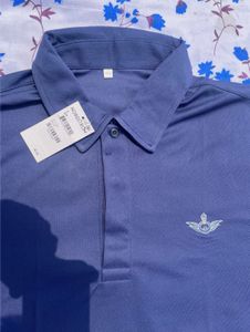 🇰🇷 Korean Imported Navy Blue Shirt – Premium