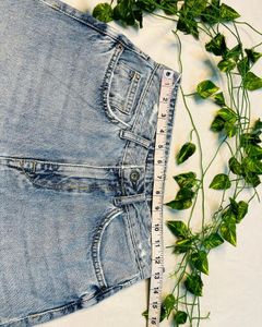 Faded Blue Denim Waist 27, Rise 13