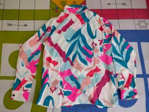 colorful leaf print coord Set