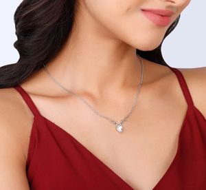 Anushka Sharma Silver Deer Heart Necklace