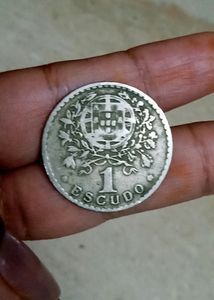 Portuguese Coin- 1 Escudo 1940