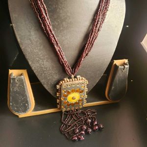 Brown Beads Necklace