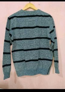 Stylish Striped Grey Sweatshirt