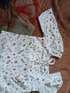 Floral Print Girls Top
