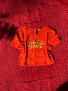 Orange Graphic Tee