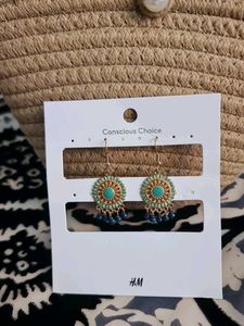H&M Turquoise Earrings