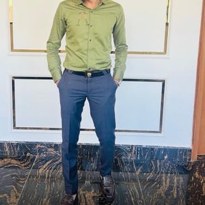 Men's Green Long Sleeve Shirt