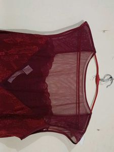 Elegant Maroon Maxi Dress