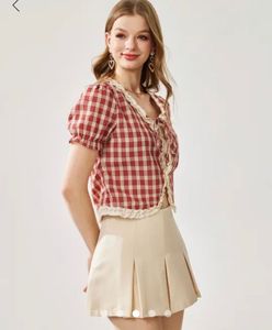 Savana Vintage Tie Up Top