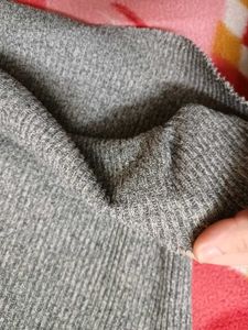 Gray cotton Short Sleeve crop Top