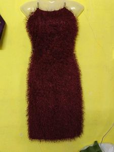 Fuzzy Mini Dress