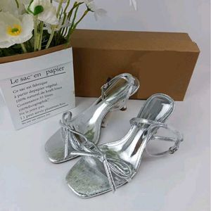 ZARA Silver Heels