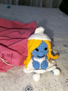 Smurfette Crochet Doll