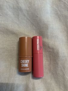 Biotique Magicolor Lipstick And Zudio Cheek Shine