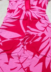 Pink & Red Floral kurta set