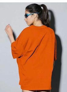 Trendy Orange Graphic Tee