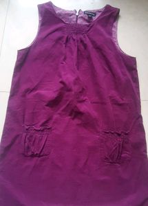 Simple Sleeveless Corduroy dress for girls / women