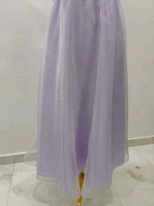 Lavender Bow Midi Dress