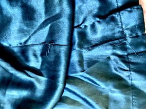 Blue Colour Satin Silk Saree Skirt