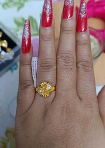 1 gm gold plated ring