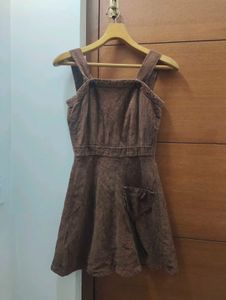 Cute Brown Corduroy Dress🧸