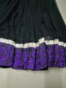 Purple Embroidered Kurta