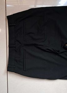 Black Straight Leg Trousers