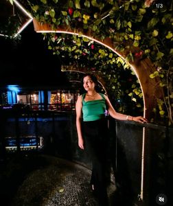 Fluorescent Green Ribbed Top (My Profile Pic