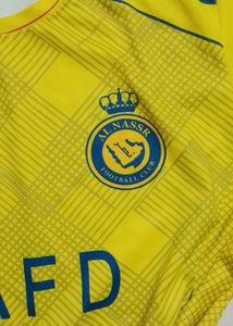 Al Nassr FC #7 Yellow Football Jersey with Boots