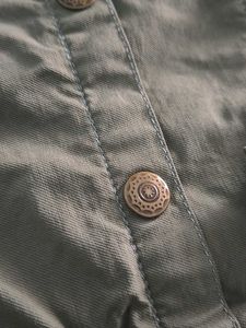 Olive Green Button-Down Dress