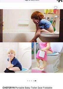 Foldable Portable Baby 👶 Toilet 🚽 Seat 💺