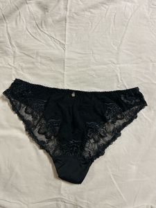 Black Lace Trim Panties