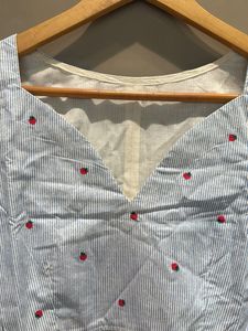 Striped Mini Dress with Strawberries