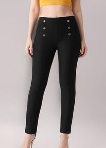 Stretchable Black Treggings