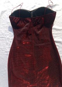 Brand New(Savana Dual Shade)Red Shimmer Mini Dress