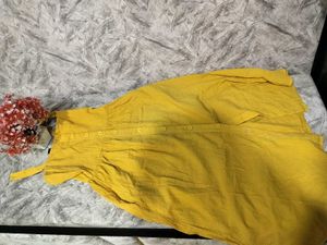 Mustard Yellow Midi Dress